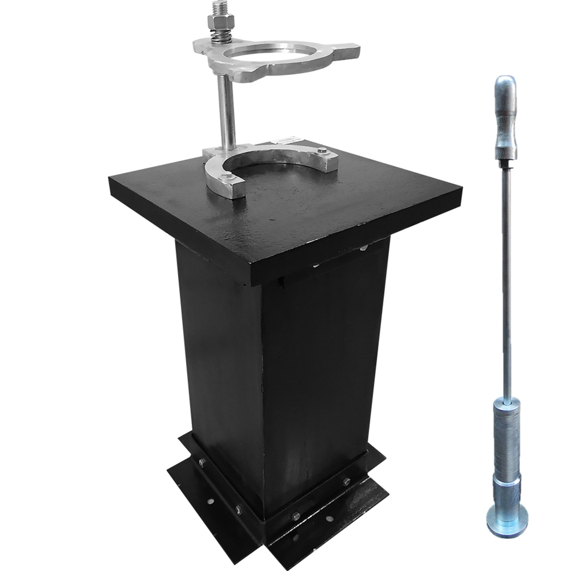 Pedestal para ensayo de estabilidad Marshall con martillo de compactacion