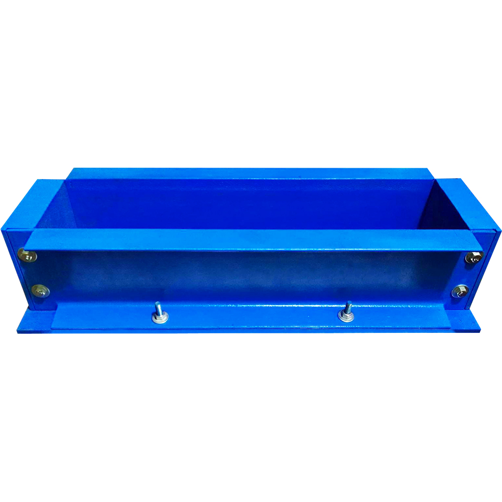 Molde Rectangular Metalico Para Vigas De Concreto 6" x 6" x 21" 