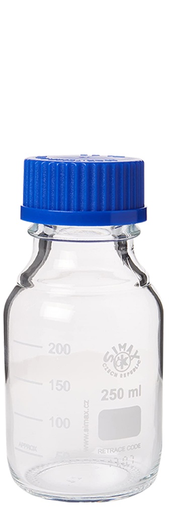 Botella  de prueba de impurezas organica con tapa de 500 ml