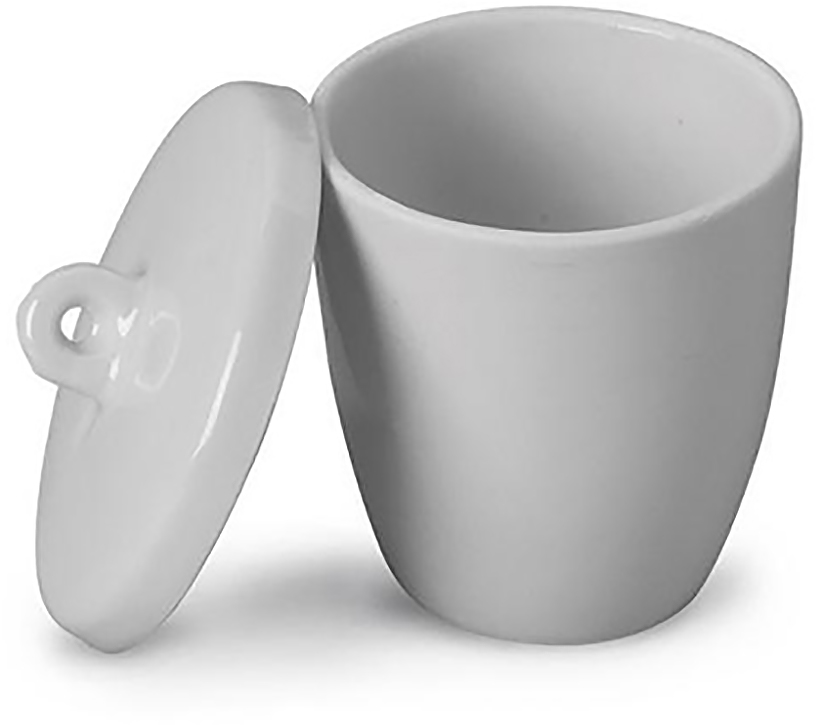 Crisol de Porcelana con Tapa 100 ml