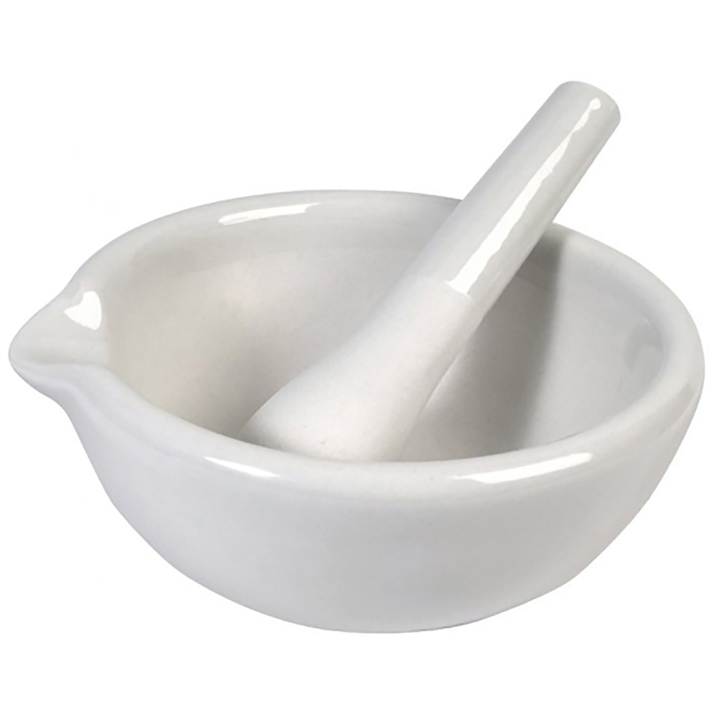 Mortero de Porcelana 4" con Pisón